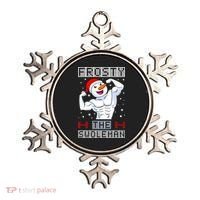 Frosty The Swoleman Bodybuilder Snowman Ugly Christmas Ornament thumb 0