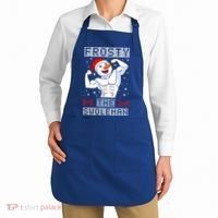 Frosty The Swoleman Bodybuilder Snowman Ugly Christmas Apron thumb 2