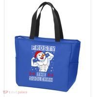 Frosty The Swoleman Bodybuilder Snowman Ugly Christmas Tote Bag thumb 3