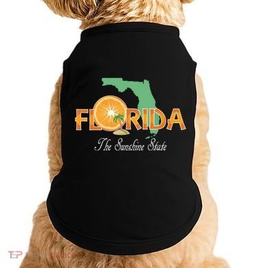 Florida The Sunshine State Fl Souvenir Doggie Tank
