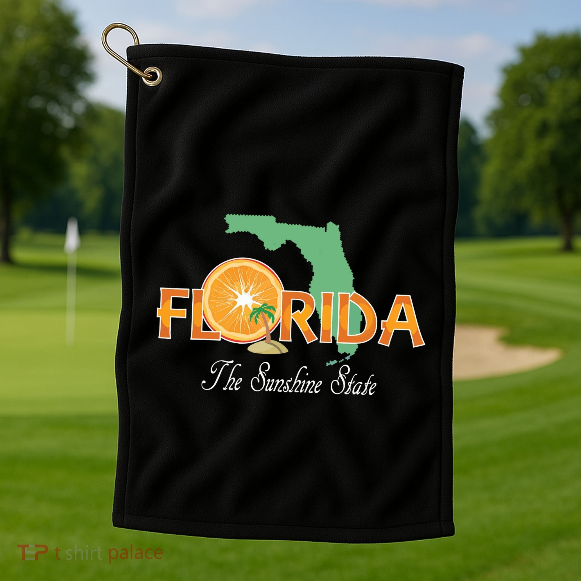 Florida The Sunshine State Fl Souvenir Golf Towel