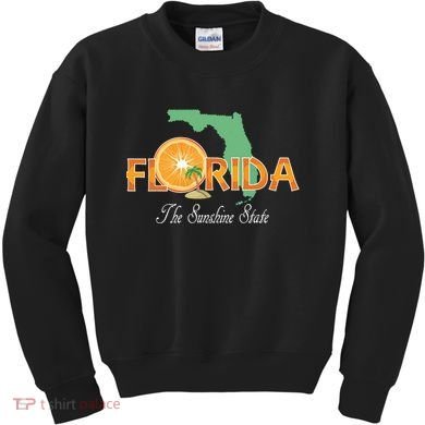 Florida The Sunshine State Fl Souvenir Kids Sweatshirt