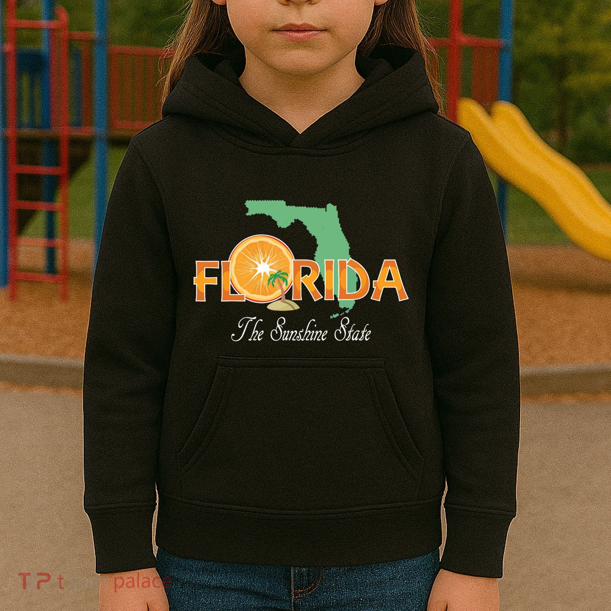 Florida The Sunshine State Fl Souvenir Kids Hoodie