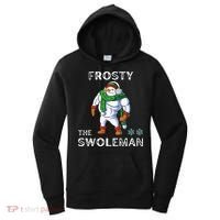 Frosty The Swoleman Funny Fitness Gym Training Christmas Women's Hoodie thumb 0