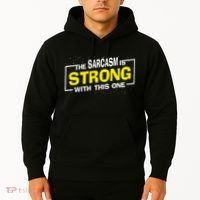 Funny The Sarcasm Is Strong With This One Sarcastic Spoof Hoodie thumb 2