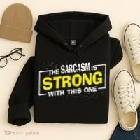 Funny The Sarcasm Is Strong With This One Sarcastic Spoof Hoodie thumb 4