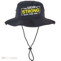 Funny The Sarcasm Is Strong With This One Sarcastic Spoof Bucket Hat thumb 0