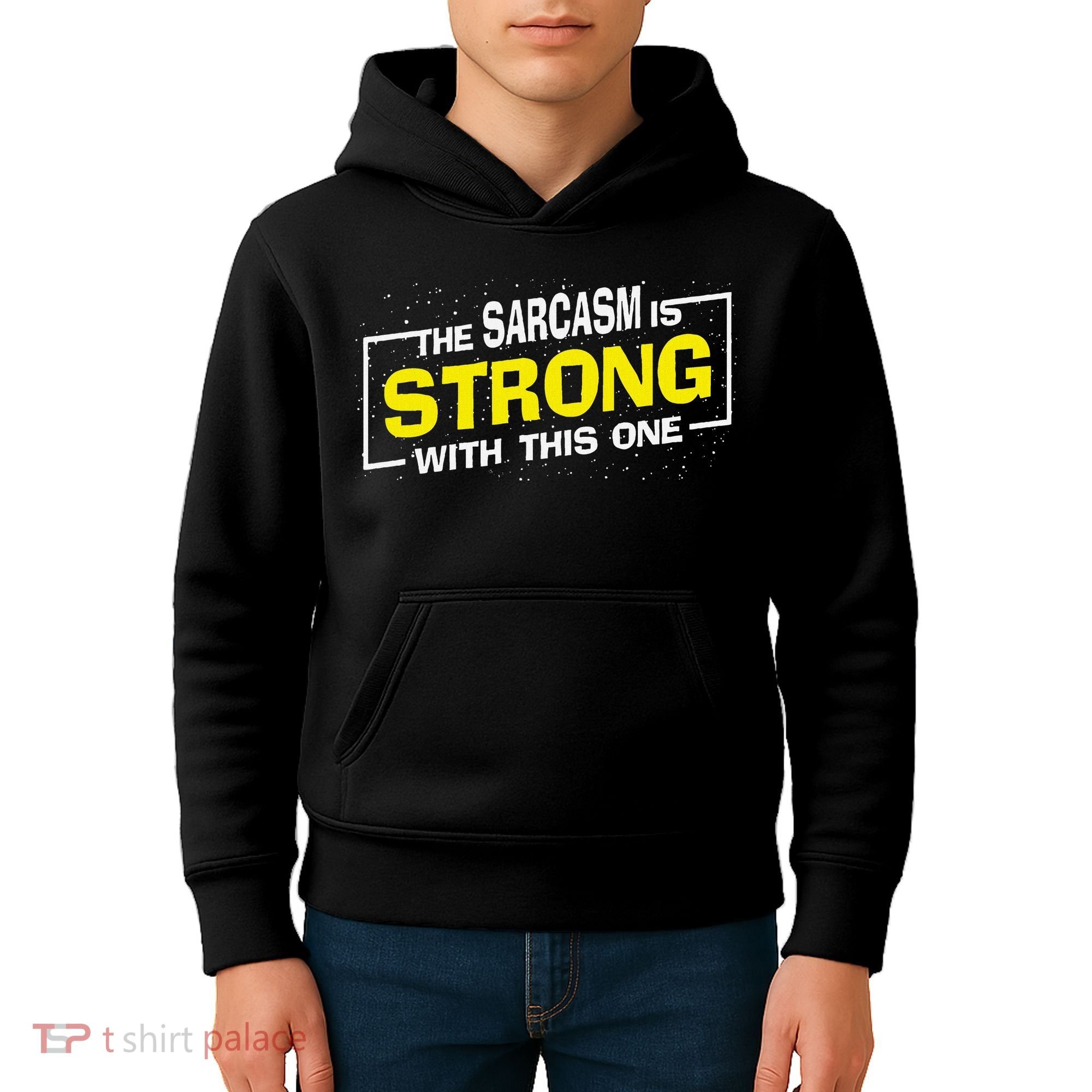 Funny The Sarcasm Is Strong With This One Sarcastic Spoof Kids Hoodie