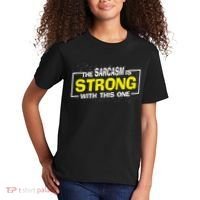 Funny The Sarcasm Is Strong With This One Sarcastic Spoof Kids T-Shirt thumb 2