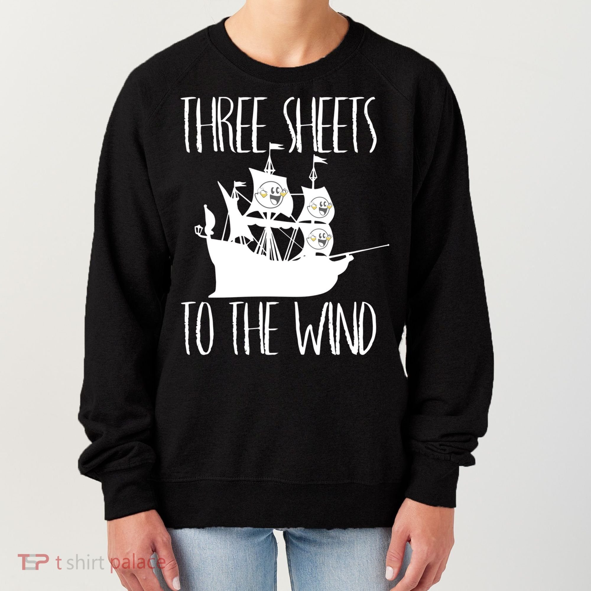 Funny Three Sheets To The Wind Booze Ing Ghost Gift Women's Sweatshirt