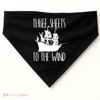Funny Three Sheets To The Wind Booze Ing Ghost Gift USA-Made Doggie Bandana thumb 0