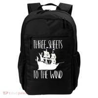 Funny Three Sheets To The Wind Booze Ing Ghost Gift Backpack thumb 0