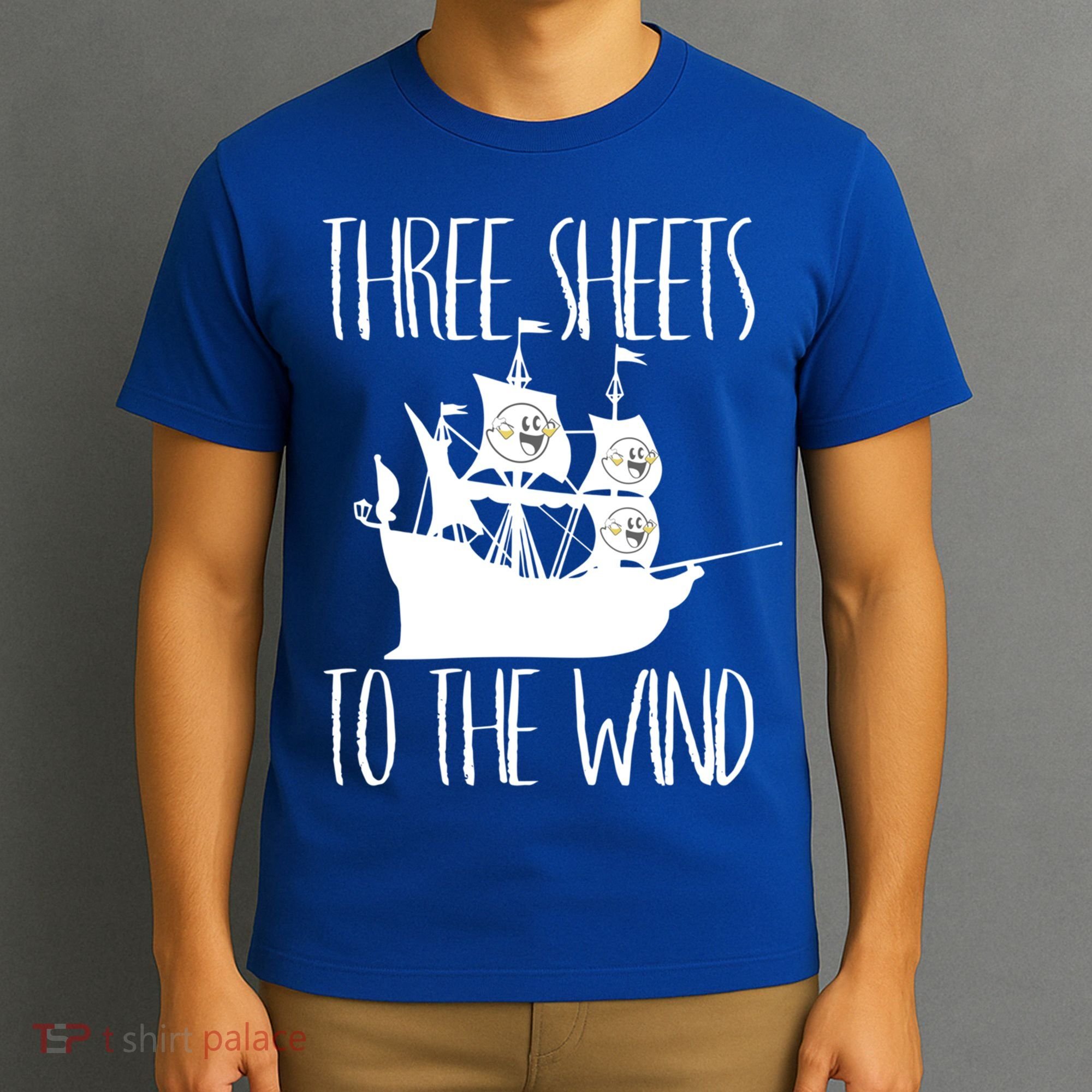 Funny Three Sheets To The Wind Booze Ing Ghost Gift T-Shirt