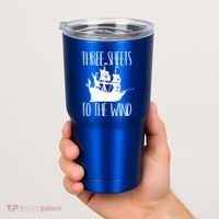 Funny Three Sheets To The Wind Booze Ing Ghost Gift Tumbler thumb 2