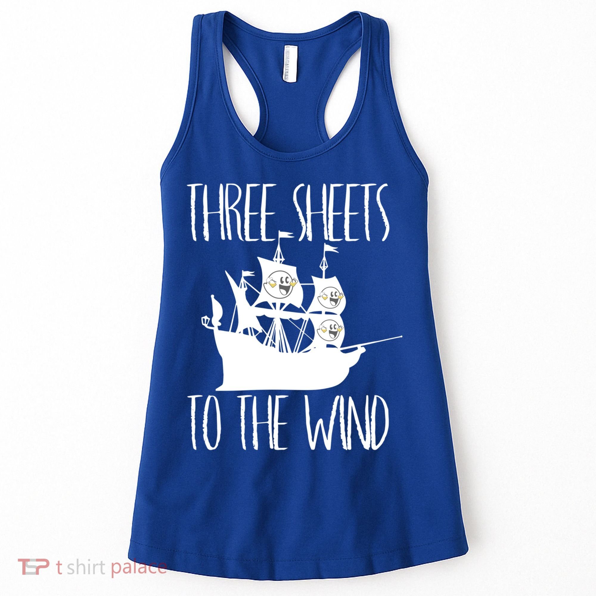 Funny Three Sheets To The Wind Booze Ing Ghost Gift Women's Tank Top