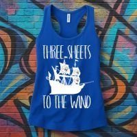 Funny Three Sheets To The Wind Booze Ing Ghost Gift Women's Tank Top thumb 3