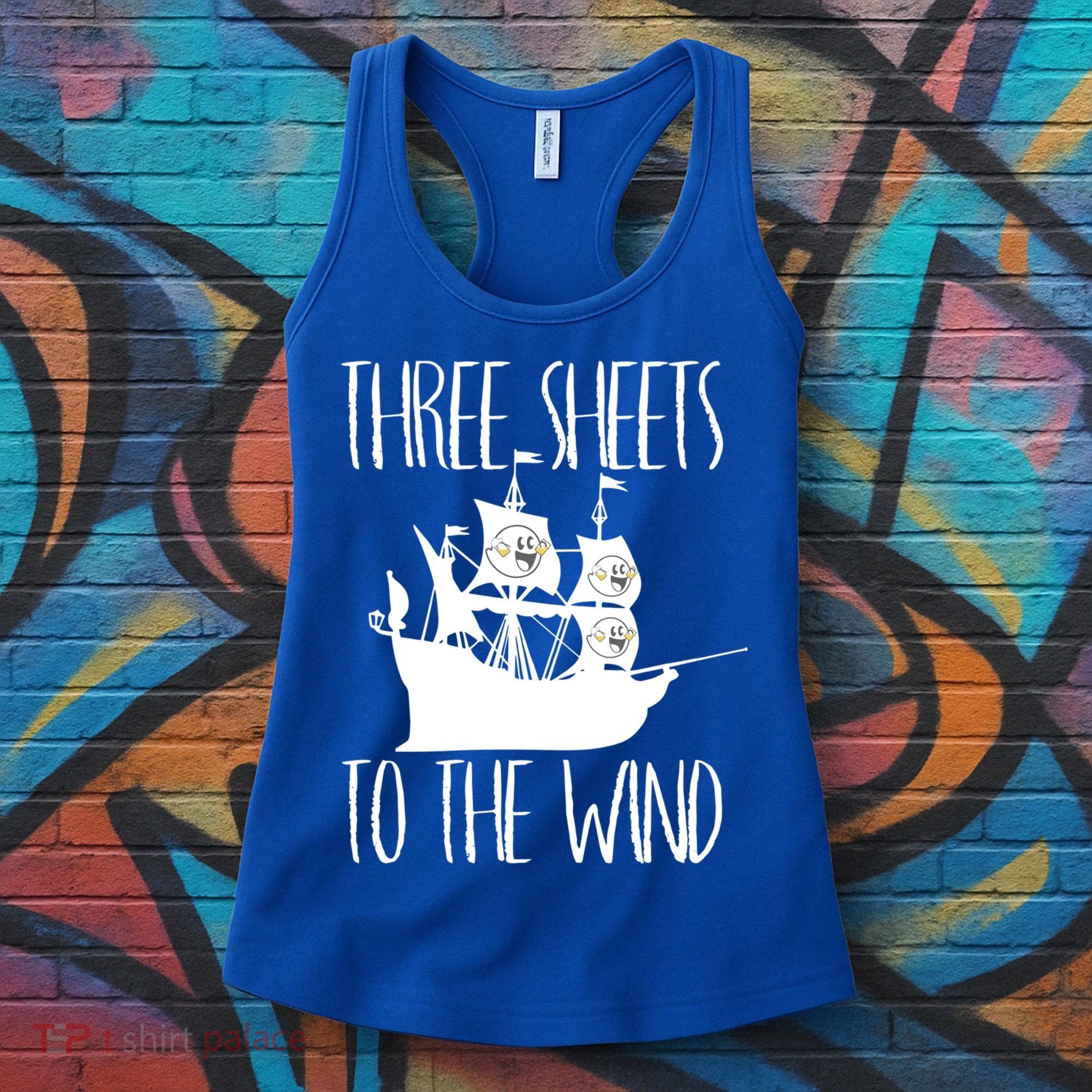 Funny Three Sheets To The Wind Booze Ing Ghost Gift Women's Tank Top