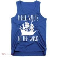 Funny Three Sheets To The Wind Booze Ing Ghost Gift Tank Top thumb 0