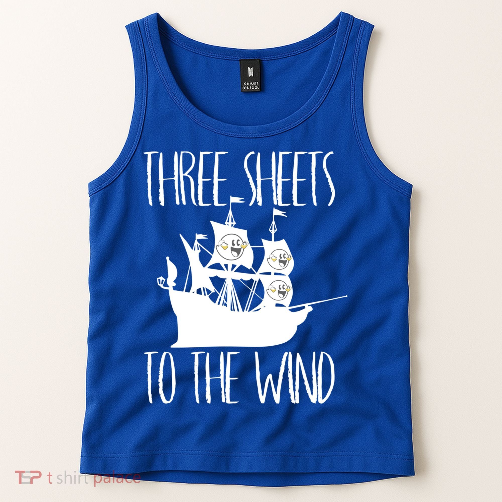 Funny Three Sheets To The Wind Booze Ing Ghost Gift Tank Top