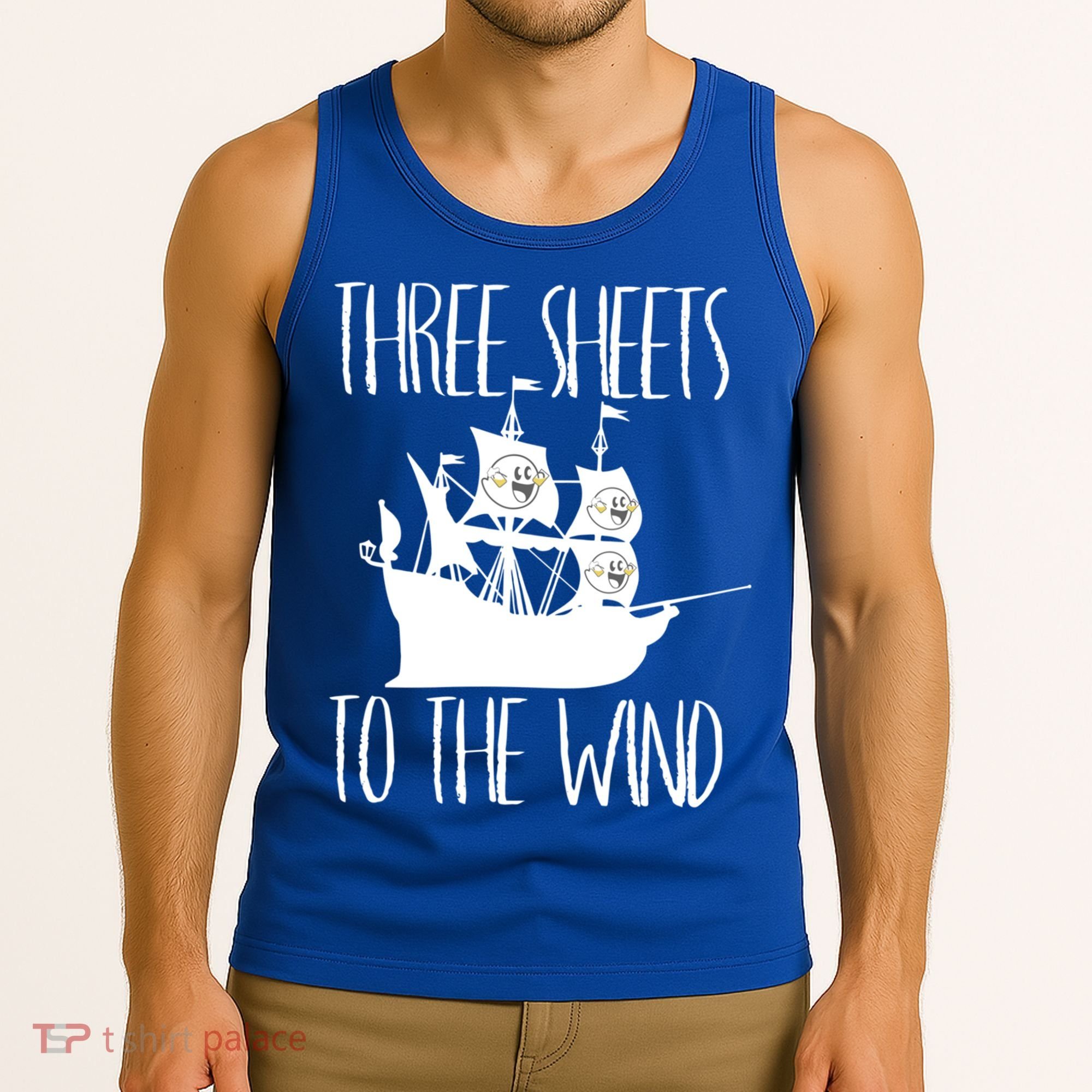 Funny Three Sheets To The Wind Booze Ing Ghost Gift Tank Top