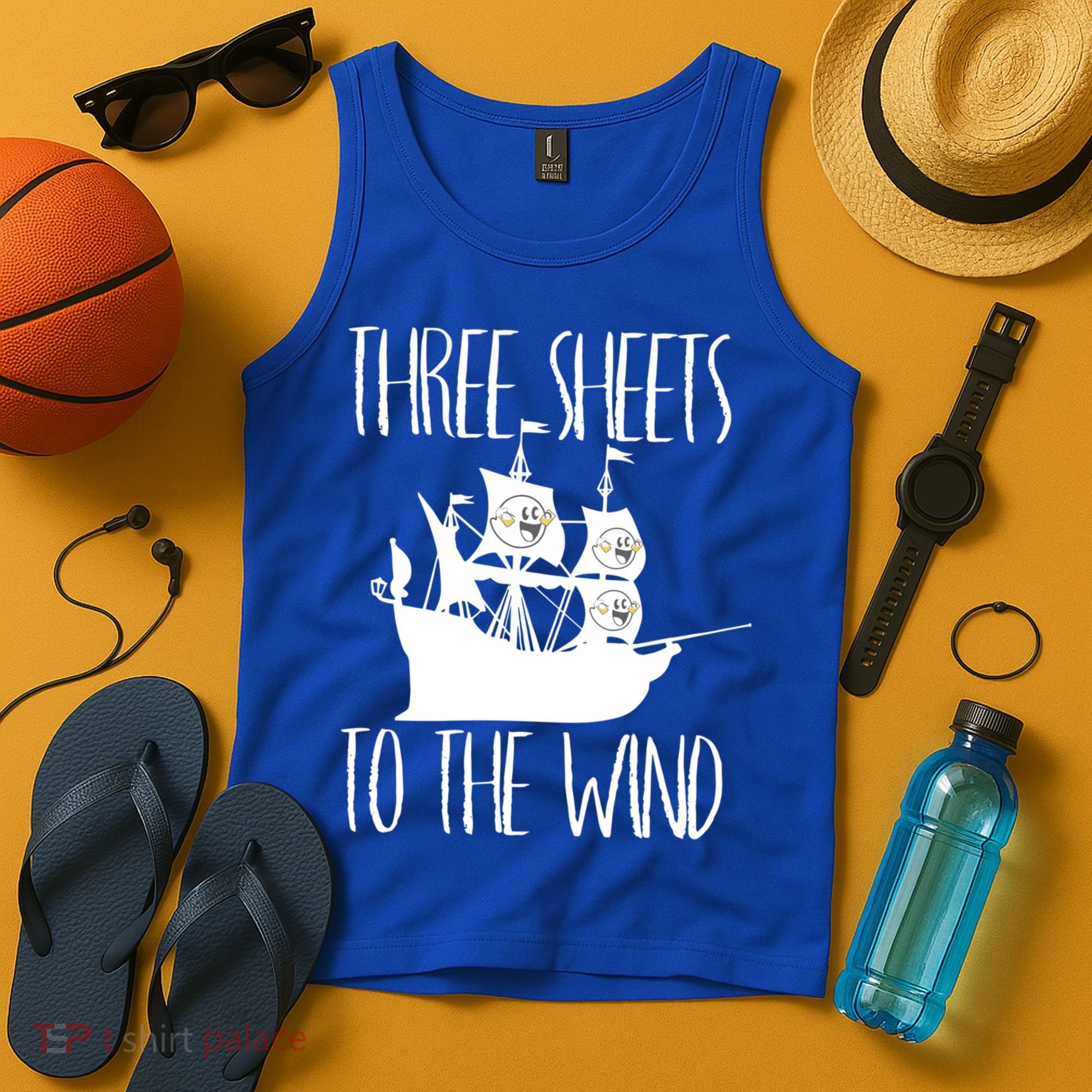 Funny Three Sheets To The Wind Booze Ing Ghost Gift Tank Top