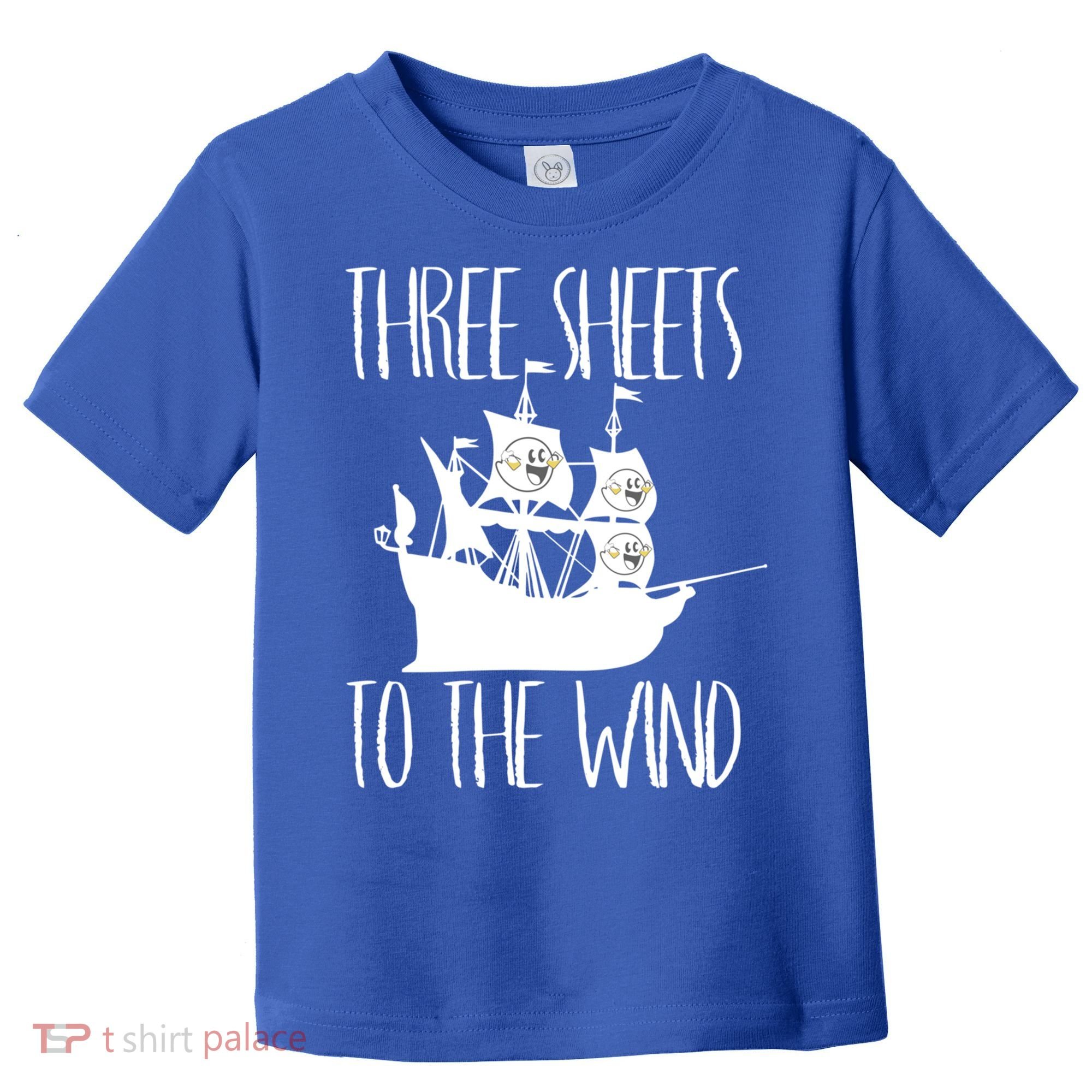 Funny Three Sheets To The Wind Booze Ing Ghost Gift Toddler T-Shirt