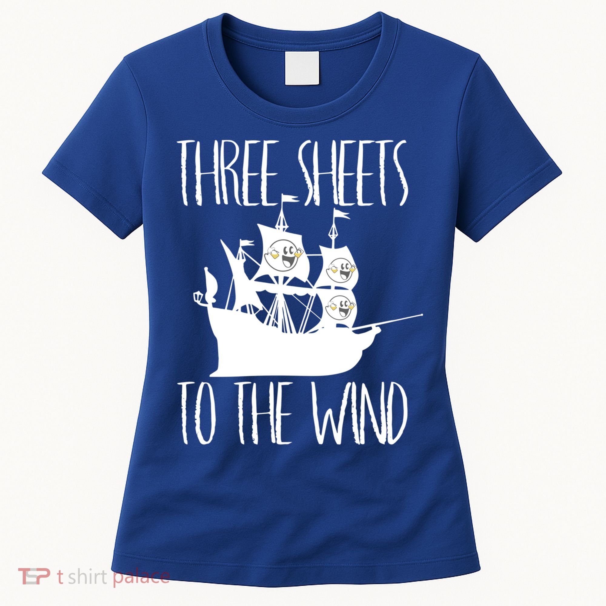 Funny Three Sheets To The Wind Booze Ing Ghost Gift Women's T-Shirt