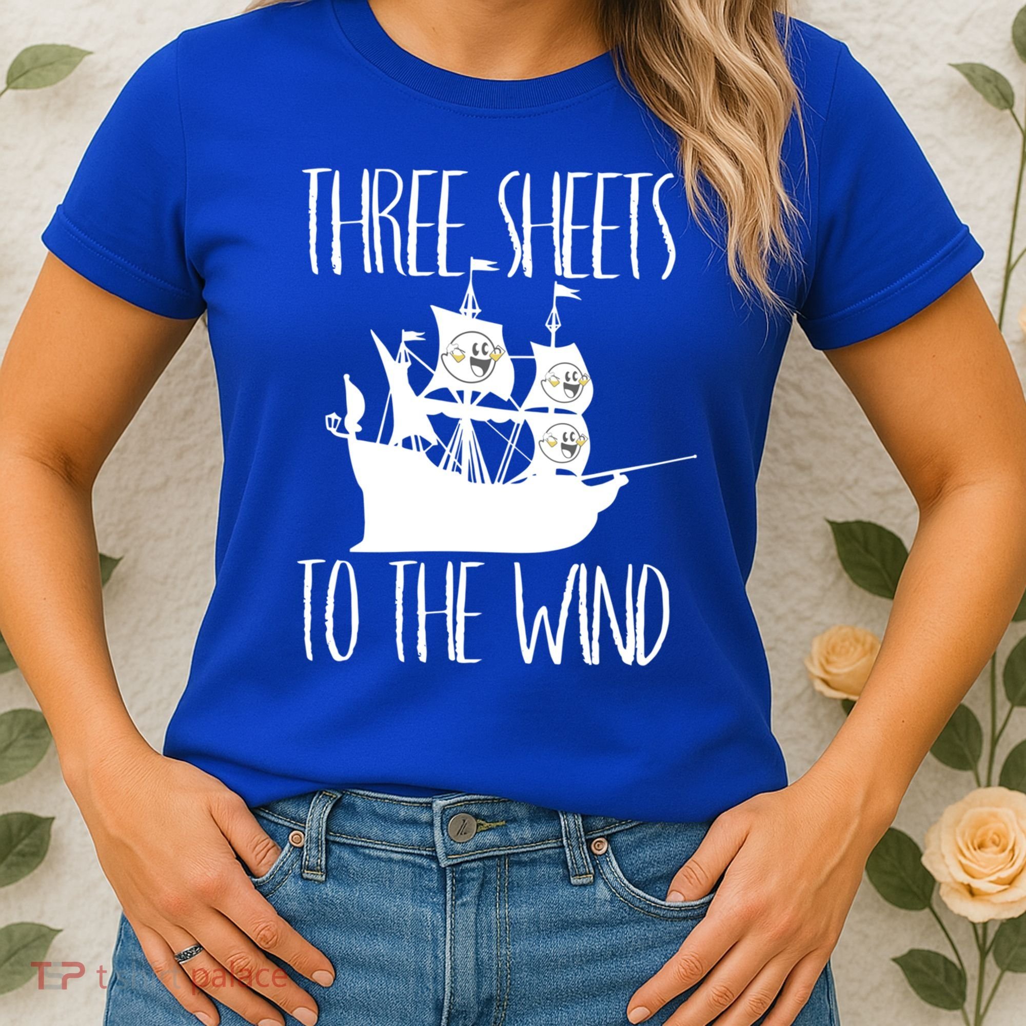 Funny Three Sheets To The Wind Booze Ing Ghost Gift Women's T-Shirt