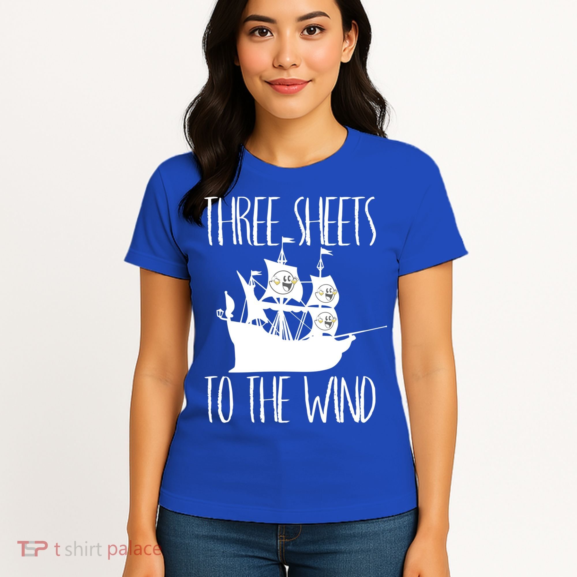 Funny Three Sheets To The Wind Booze Ing Ghost Gift Women's T-Shirt