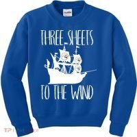 Funny Three Sheets To The Wind Booze Ing Ghost Gift Kids Sweatshirt thumb 0