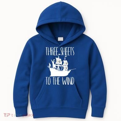 Funny Three Sheets To The Wind Booze Ing Ghost Gift Kids Hoodie