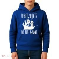 Funny Three Sheets To The Wind Booze Ing Ghost Gift Kids Hoodie thumb 4