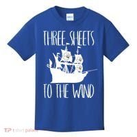 Funny Three Sheets To The Wind Booze Ing Ghost Gift Kids T-Shirt thumb 0