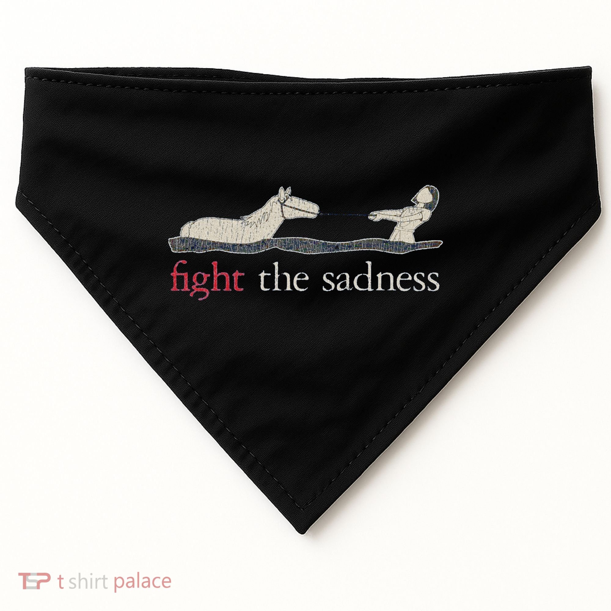 Fight The Sadness Neverending Story USA-Made Doggie Bandana