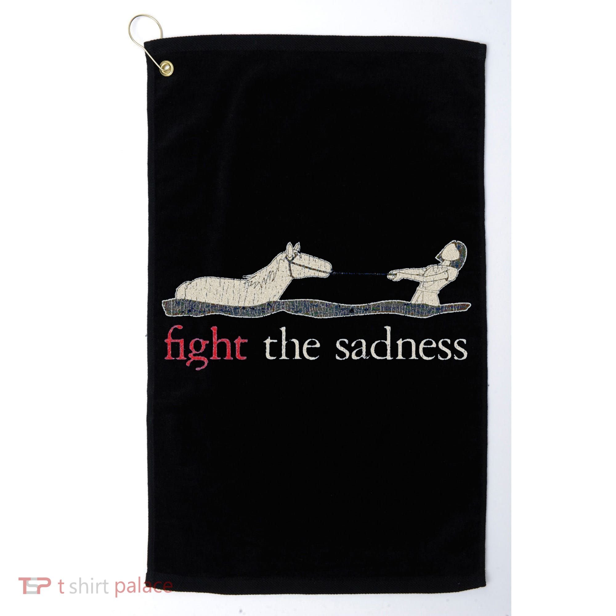 Fight The Sadness Neverending Story Golf Towel