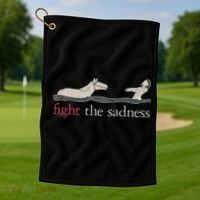 Fight The Sadness Neverending Story Golf Towel thumb 1