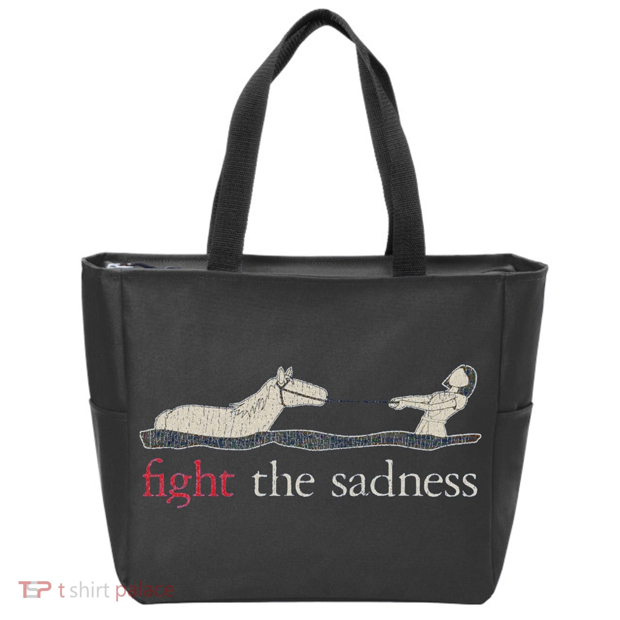 Fight The Sadness Neverending Story Tote Bag