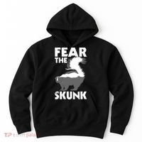 Fear The Skunk Zoologist Zookeeper Wildlife Animal Lover Hoodie thumb 0