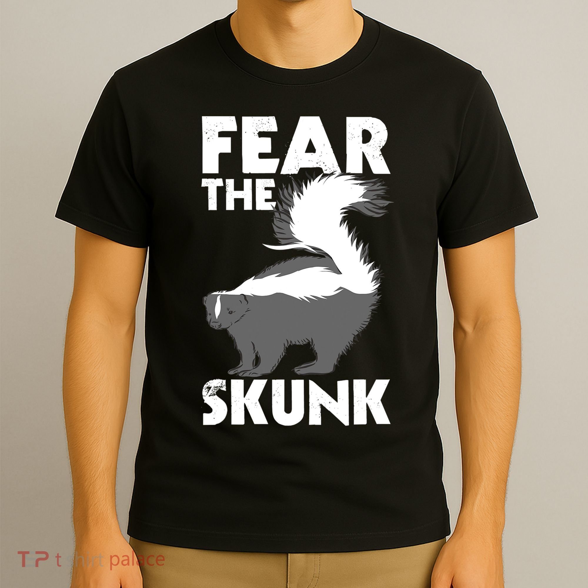 Fear The Skunk Zoologist Zookeeper Wildlife Animal Lover T-Shirt