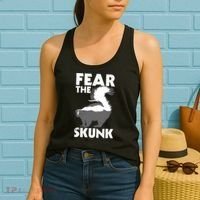 Fear The Skunk Zoologist Zookeeper Wildlife Animal Lover Women's Tank Top thumb 2