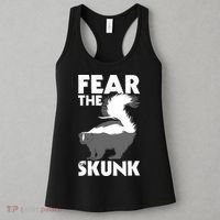 Fear The Skunk Zoologist Zookeeper Wildlife Animal Lover Women's Tank Top thumb 3