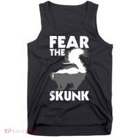Fear The Skunk Zoologist Zookeeper Wildlife Animal Lover Tank Top thumb 0