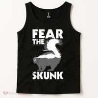 Fear The Skunk Zoologist Zookeeper Wildlife Animal Lover Tank Top thumb 2