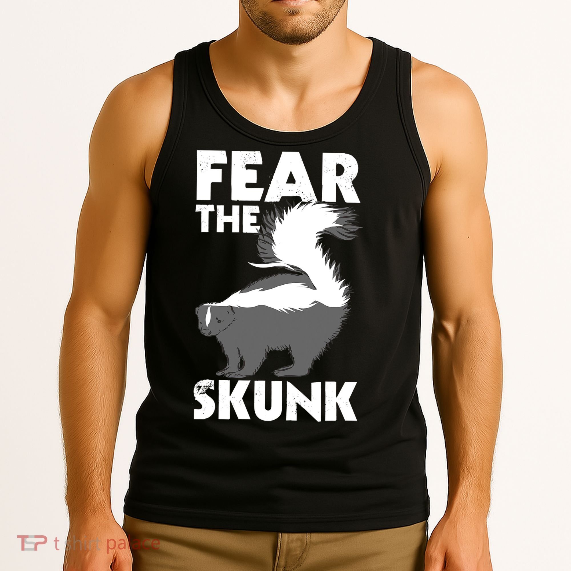 Fear The Skunk Zoologist Zookeeper Wildlife Animal Lover Tank Top