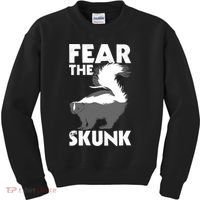 Fear The Skunk Zoologist Zookeeper Wildlife Animal Lover Kids Sweatshirt thumb 0