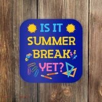Funny Teacher Summer Break Spring Break Last Day Of School Gift Coaster thumb 0