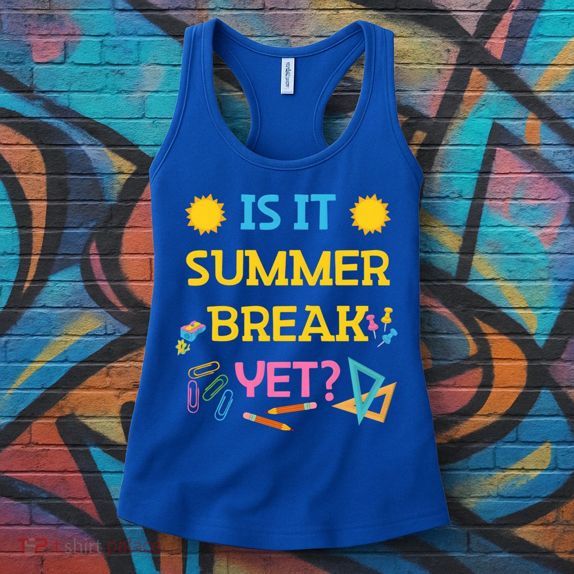 Funny Teacher Summer Break Spring Break Last Day Of School Gift Women's Tank Top