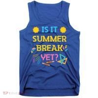 Funny Teacher Summer Break Spring Break Last Day Of School Gift Tank Top thumb 0