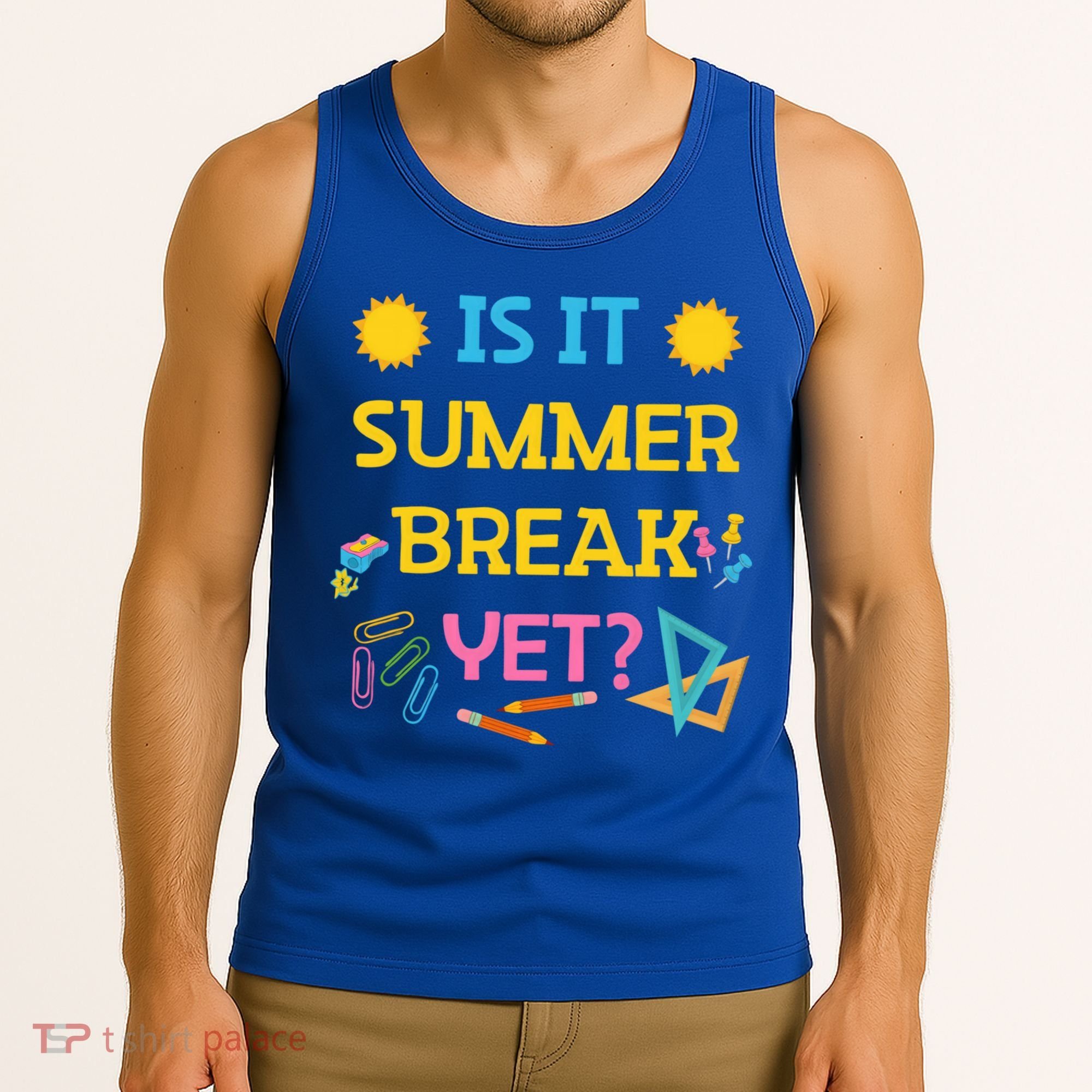 Funny Teacher Summer Break Spring Break Last Day Of School Gift Tank Top