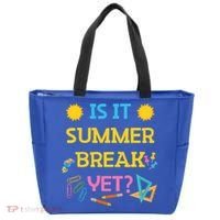 Funny Teacher Summer Break Spring Break Last Day Of School Gift Tote Bag thumb 0